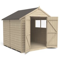 Forest  7' x 7' (Nominal) Apex Overlap Timber Shed with Base