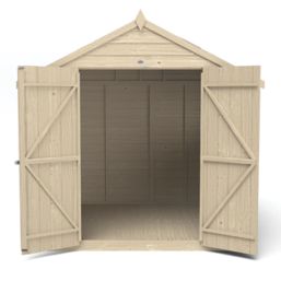 Forest  7' x 7' (Nominal) Apex Overlap Timber Shed with Base