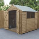 Forest  7' x 7' (Nominal) Apex Overlap Timber Shed with Base