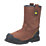 Amblers FS223 Metal Free  Safety Rigger Boots Brown Size 12