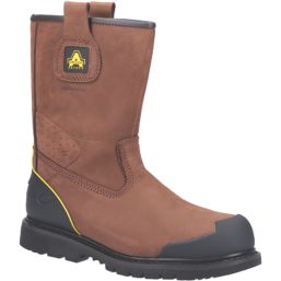 Amblers FS223 Size 12  Brown Waterproof  Safety Rigger Boots