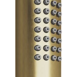 Swirl Melba Rear-Fed Concealed Satin Brass  Multi-Head Shower