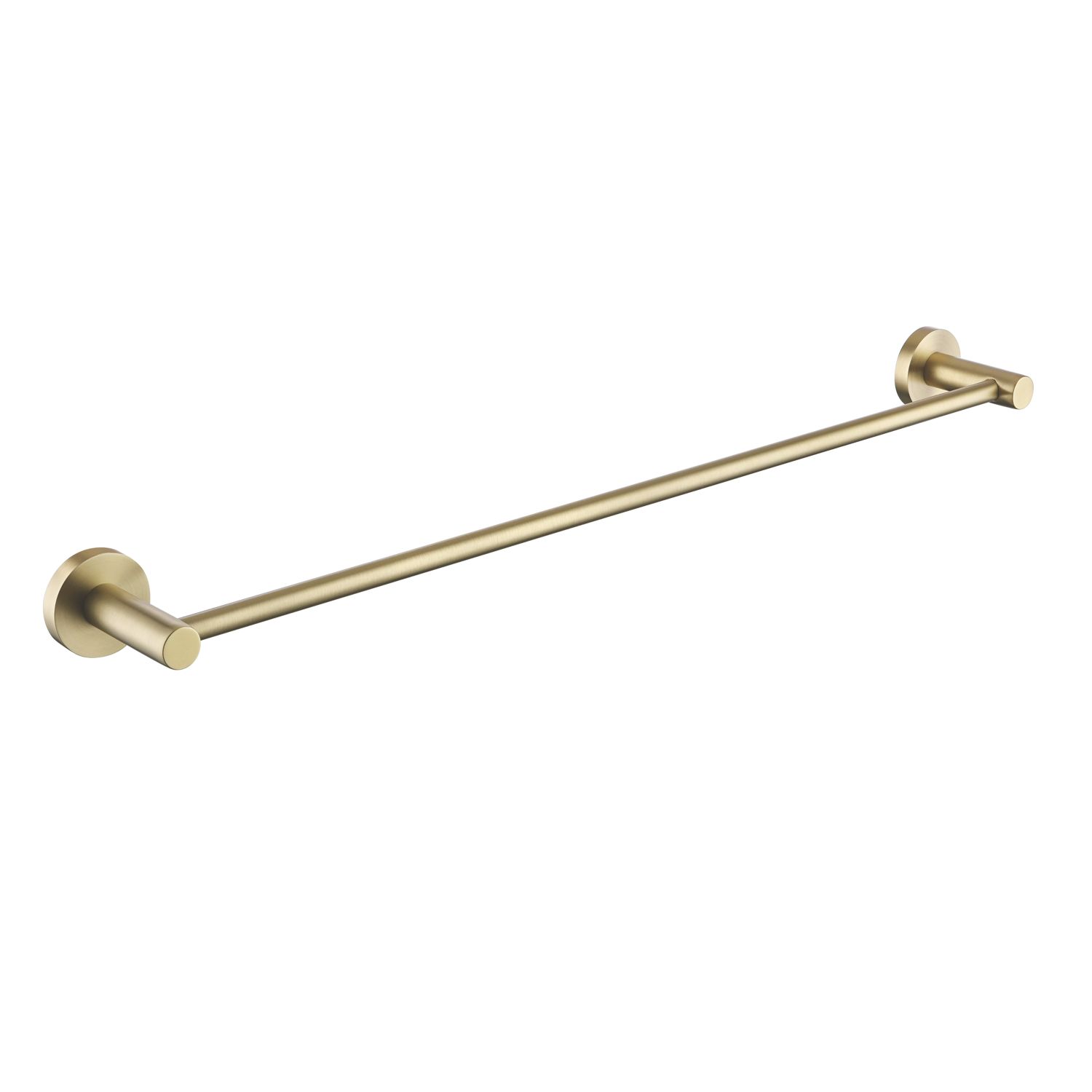 Bristan Round Towel Rail Brushed Brass 595mm x 72mm x 48mm (480KL)