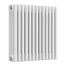 Reina 600mm x 605mm 3385BTU White Horizontal 4 Column Radiator