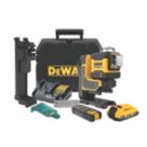 Refurb DEWALT DCLE34035D1-GB  18V 1 x 2.0Ah Li-Ion XR Green Self-Levelling Multi-Line 3 x 360° Remote Control Laser