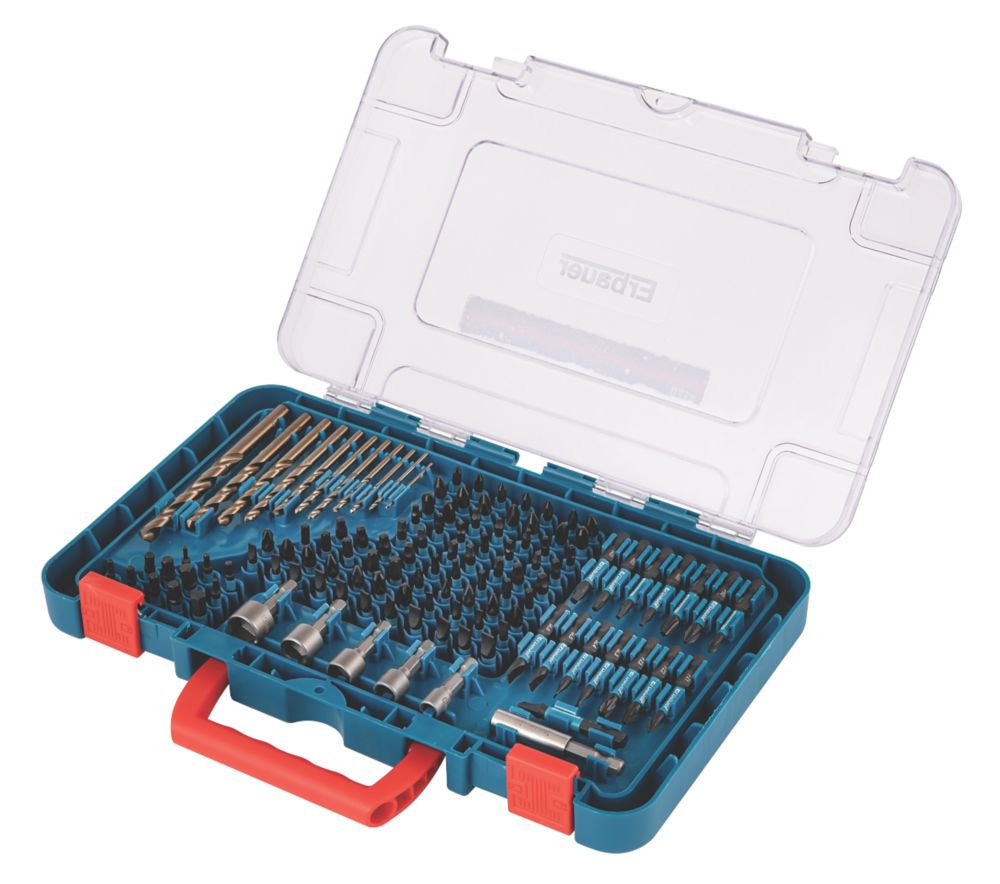 Erbauer 1/4 Hex Shank Mixed Impact Screwdriver Bit Set 113 Pieces