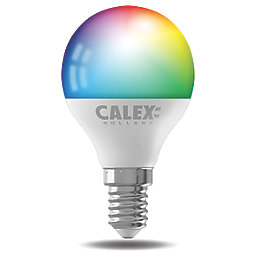 Calex Smart SES Mini Globe RGB & White LED Light Bulb 4.9W 470lm