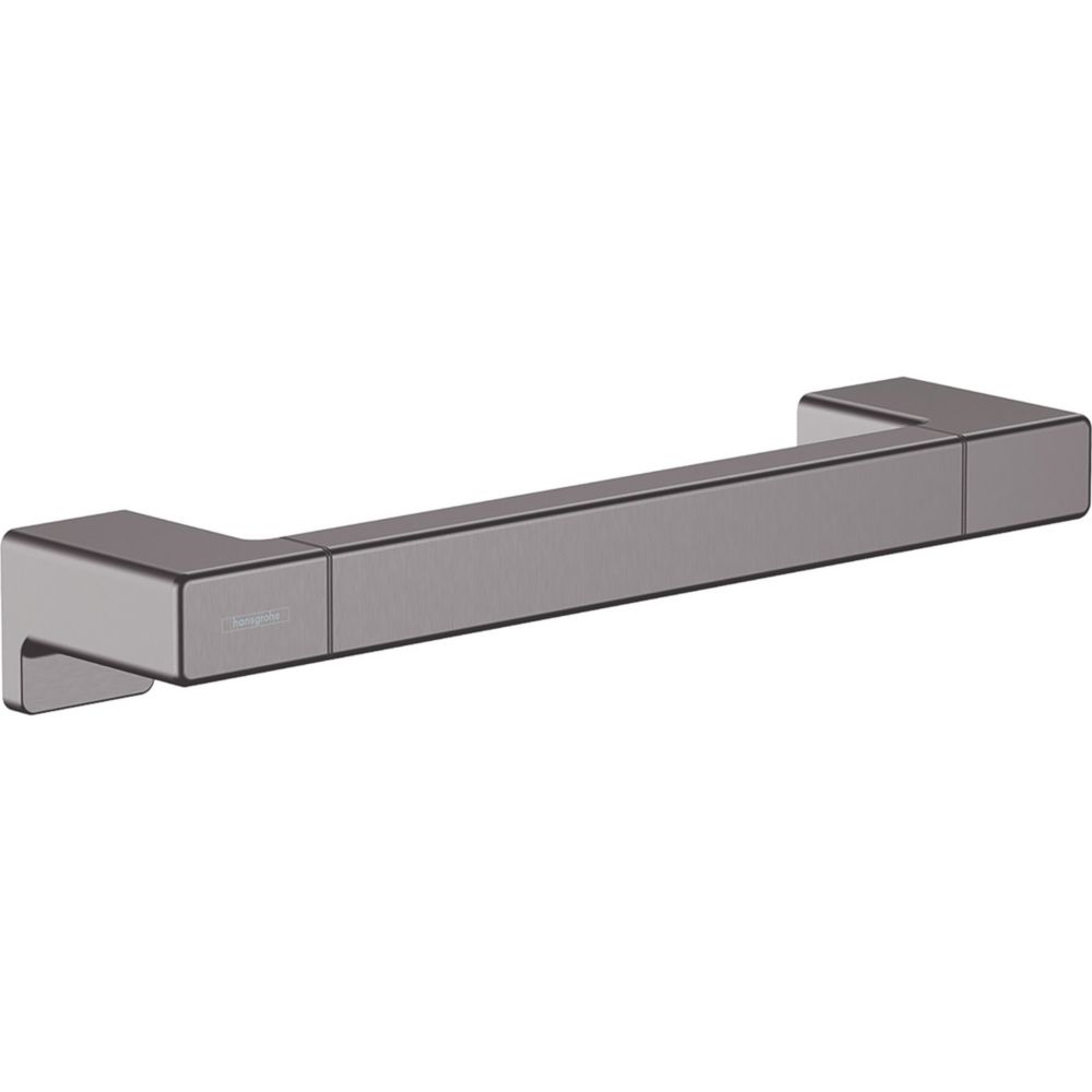 Hansgrohe Straight Household Grab Rail Brushed Black Chrome 348mm