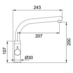 Franke Sion Dual-Lever Mono Mixer Kitchen Tap Brushed Steel
