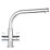 Franke Sion Dual-Lever Mono Mixer Kitchen Tap Brushed Steel