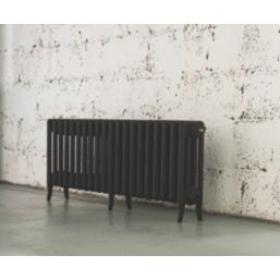 Arroll 460mm x 1234mm 3910BTU Black Cast Iron 4 Column Radiator