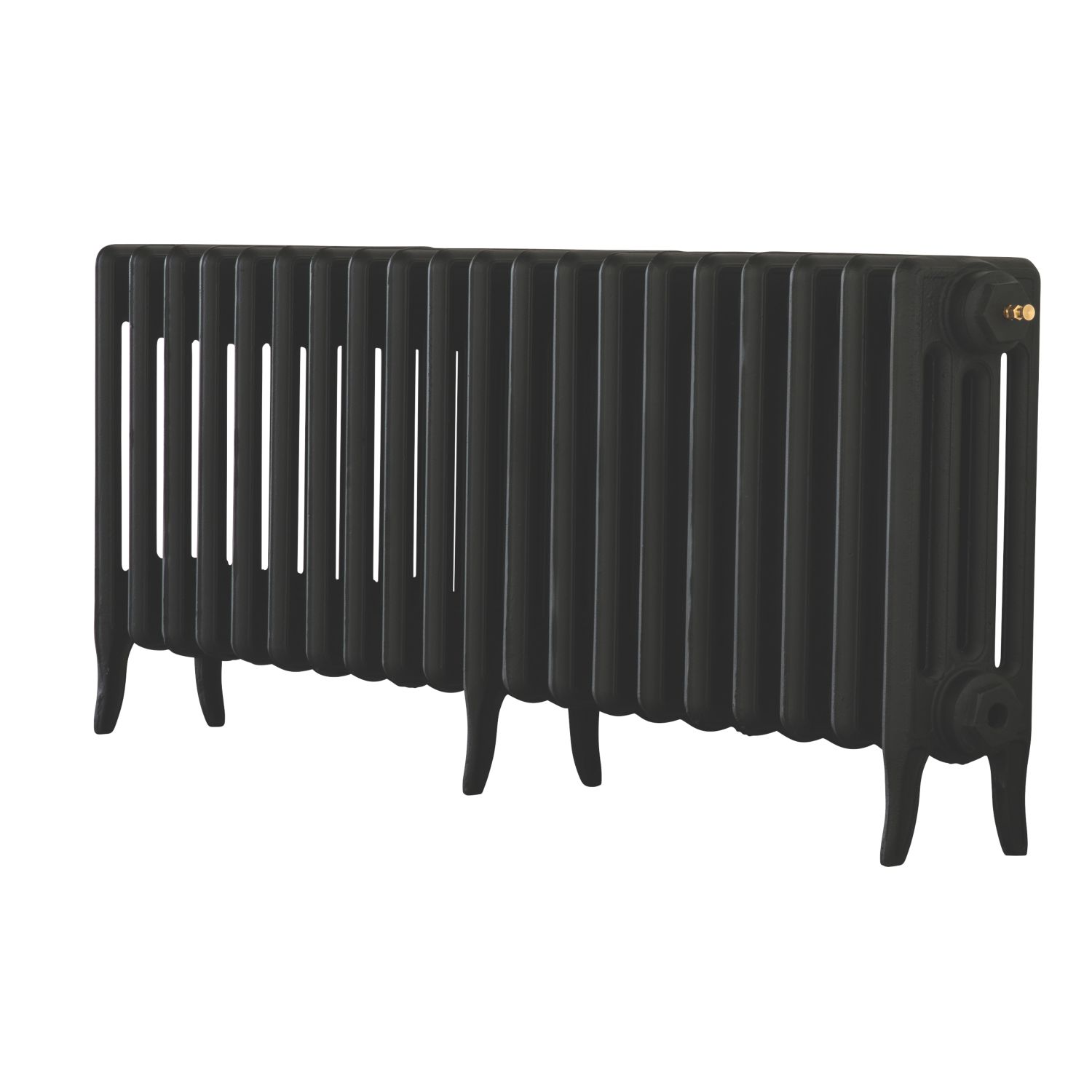 Arroll 460mm x 1234mm 3910BTU Black Cast Iron 4 Column Radiator (4812F)