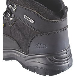 Site Onyx    Safety Boots Black Size 8