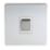 LAP  10AX 1-Gang Intermediate Switch Brushed Chrome with White Inserts