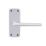 Smith & Locke 2000 Series Fire Rated Latch Door Handle Set Pair Satin Aluminium