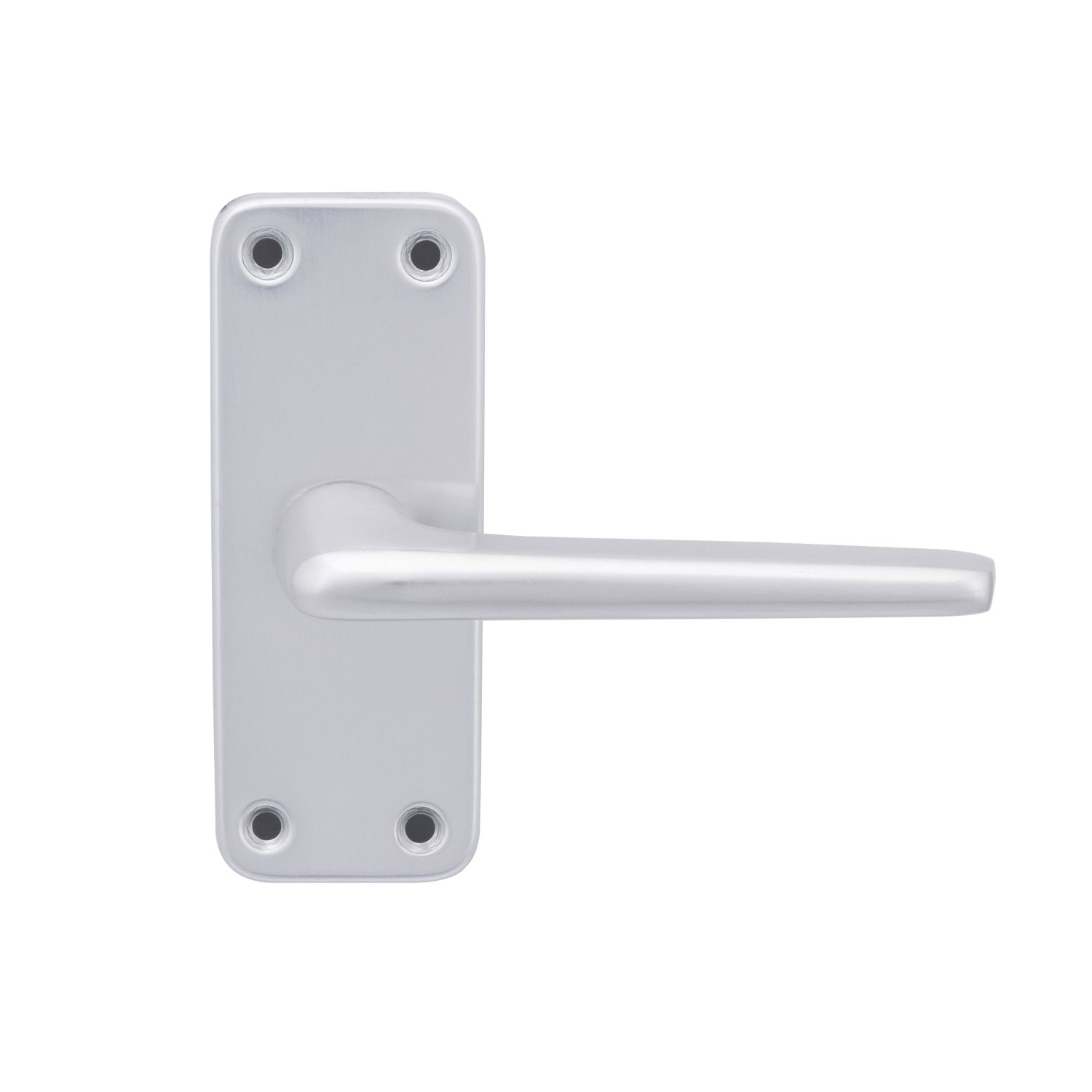 Smith & Locke 2000 Series Fire Rated Latch Door Handle Set Pair Satin Aluminium (4814J)