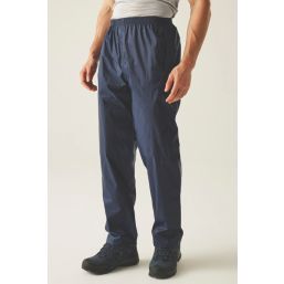 Regatta Pack It Waterproof  Overtrousers Navy X Large 33" W 31" L