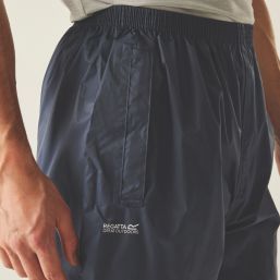 Regatta Pack It Waterproof  Overtrousers Navy X Large 33" W 31" L