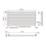 Flomasta  600mm x 1200mm 2626BTU White Horizontal Designer Radiator