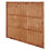 Forest Vertical Board Closeboard  Garden Fencing Panel Golden Brown 6' x 5' 6" Pack of 5