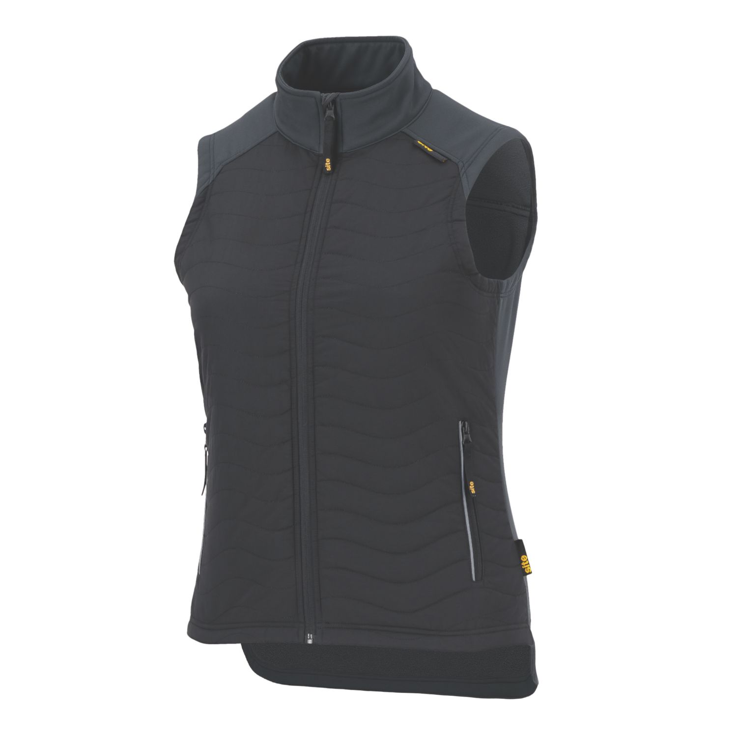 Site Docherty Womens Body Warmer Black Size 8 (481FM)