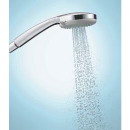 Hansgrohe Ecostat Croma Combi HP Rear-Fed Exposed Chrome Thermostatic Mixer Shower