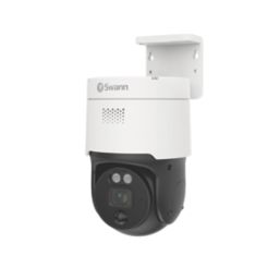 Swann Enforcer SWNHD-900PT-EU White Wired 4K Indoor & Outdoor Cylinder Add-On Camera for Swann NVR CCTV Kit