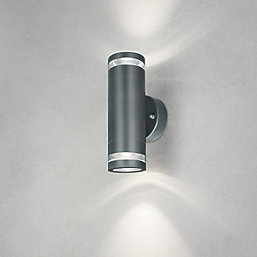 4lite Marinus Outdoor IP44 Up/Down Wall Light Anthracite