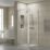 ETAL  Framed Square Pivot Door Shower Enclosure & Tray  Chrome 795mm x 790mm x 1940mm