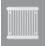 DeLonghi 600mm x 624mm 2695BTU Traffic White Horizontal 4 Column Radiator