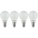 Sylvania ToLEDo V7 827 SL4 E14 Mini Globe LED Light Bulb  470lm 4.5W 4 Pack