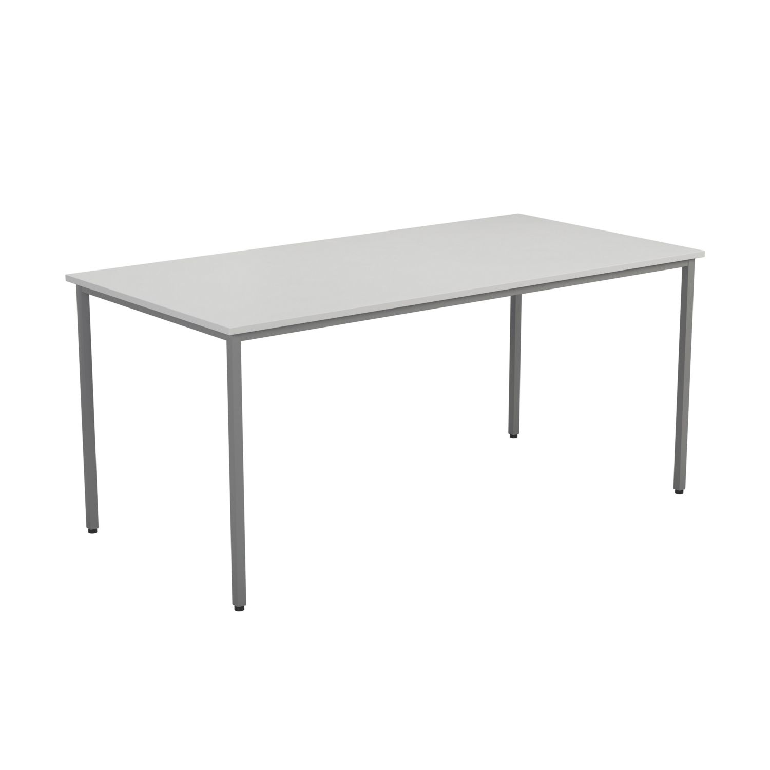 TC Group Rectangular Office Table White/Silver 1800mm x 800mm (481TT)