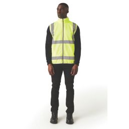 Regatta Pro Zip Collar Vest Hi-Vis Vest Yellow 2X Large 47" Chest