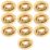 Electralite Yate Adjustable  Fire Rated Downlights Brass 10 Pack