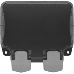 British General  IP66 13A 1-Gang Weatherproof Outdoor Unswitched Time-Controlled Socket