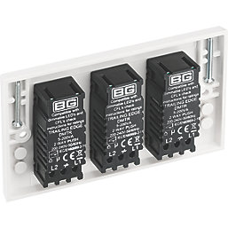 British General  3-Gang 2-Way LED Dimmer Switch  White