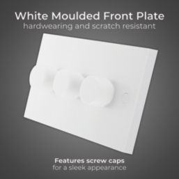 British General  3-Gang 2-Way LED Dimmer Switch  White