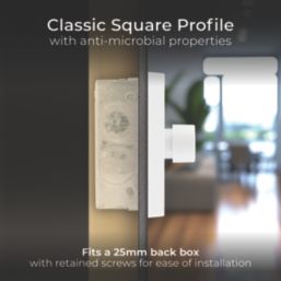 British General  3-Gang 2-Way LED Dimmer Switch  White