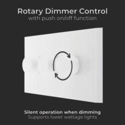 British General  3-Gang 2-Way LED Dimmer Switch  White