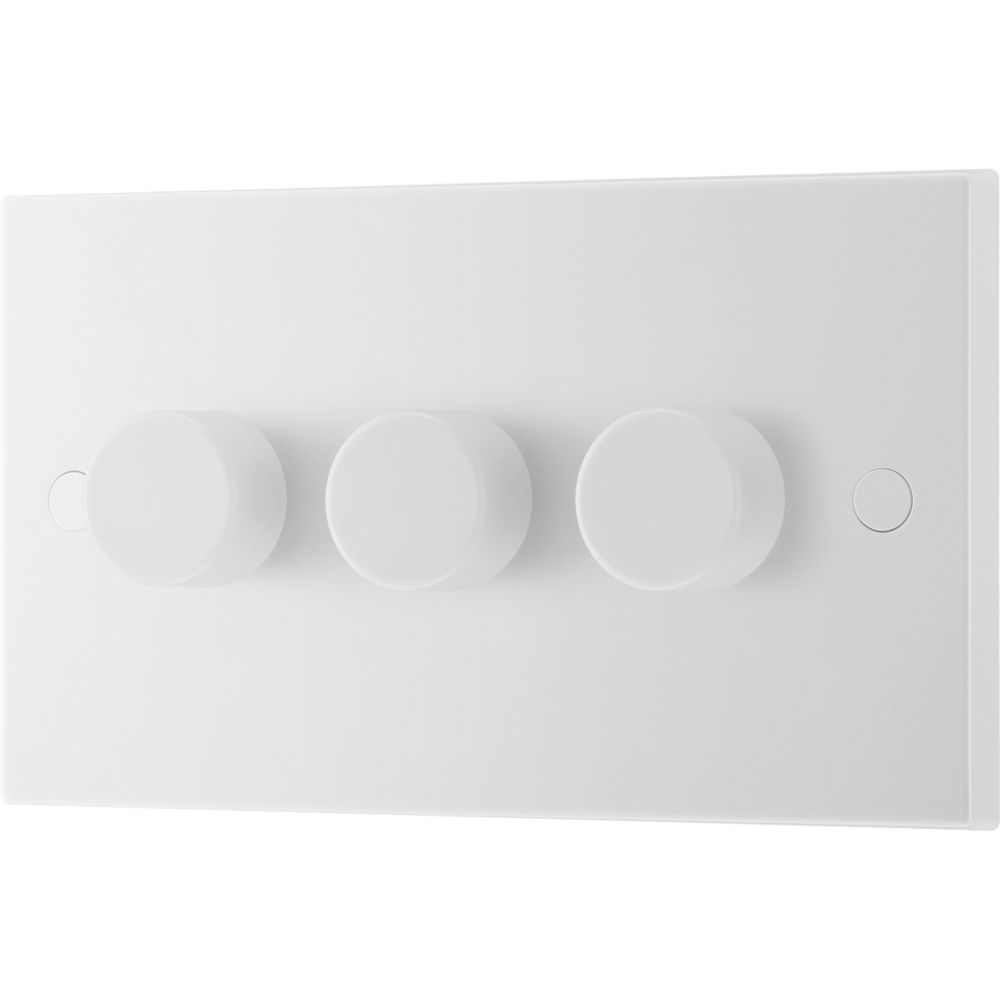 British General  3-Gang 2-Way LED Dimmer Switch  White