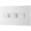 British General  3-Gang 2-Way LED Dimmer Switch  White