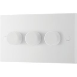 British General  3-Gang 2-Way LED Dimmer Switch  White