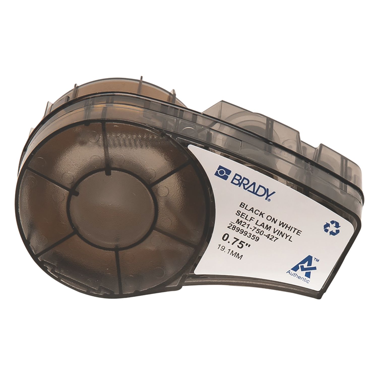 Brady 110927 Self-laminating Vinyl Wire and Cable Labels 19.05mm x 4.30m (481YY)