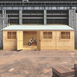 Shire  23' 6" x 12' (Nominal) Apex Tongue & Groove Timber Workshop with Assembly