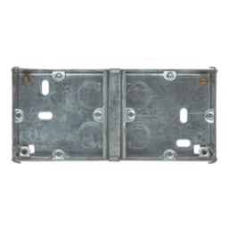 Appleby  1 + 1-Gang Galvanised Steel Knockout Box 35mm