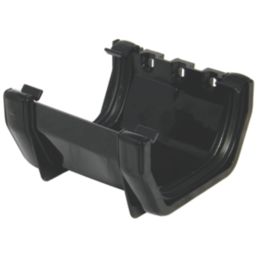 FloPlast  uPVC Square Gutter Union Bracket Black 114mm