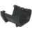 FloPlast  uPVC Square Gutter Union Bracket Black 114mm