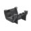 FloPlast  uPVC Square Gutter Union Bracket Black 114mm
