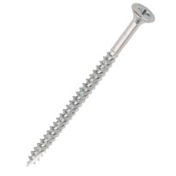 Turbo Silver  PZ Double-Countersunk  Multipurpose Screws 5mm x 80mm 100 Pack