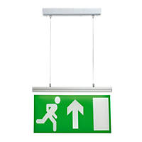 LAP Angel Maintained Emergency LED Lighting Hanging Exit Sign with Up Arrow 3.6W 6lm
